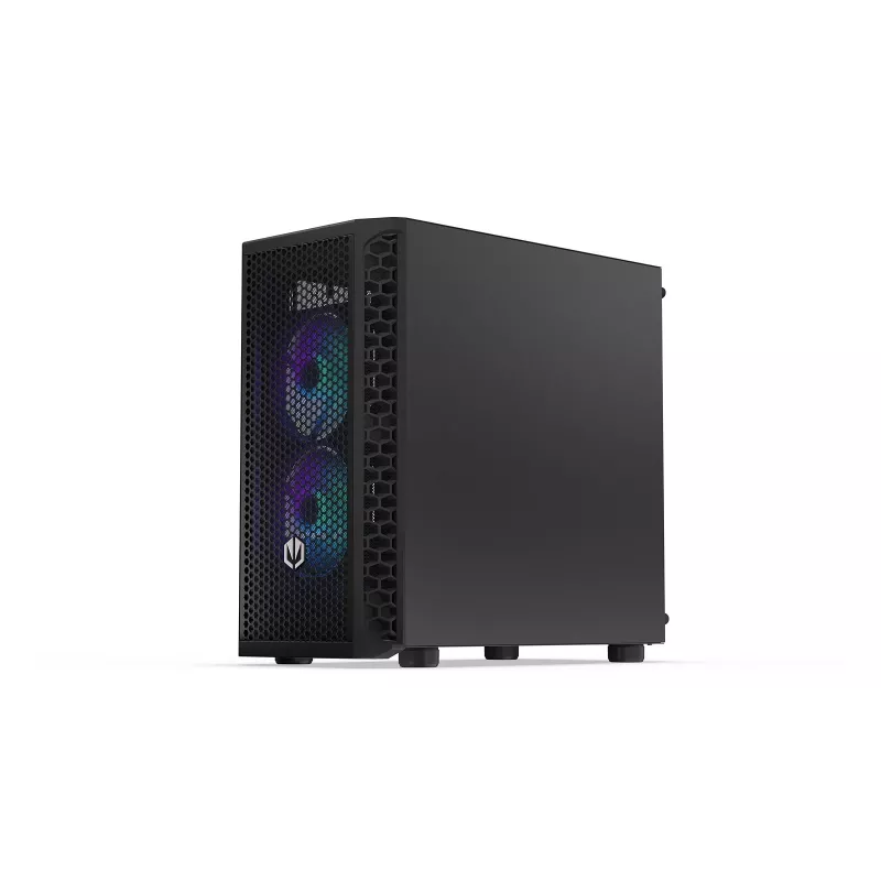 Caixa de PC Endorfy Signum M30 ARGB — Micro Tower mATX, frente em malha, 3x ventoinhas ARGB de 120 mm, vidro temperado, USB-C 20 Gb/s