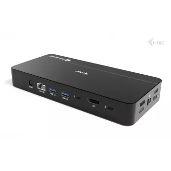 Estação de Acoplamento i-tec TB5 Triple Display, 2x Thunderbolt 5, DP 2.1, 6x USB, slot M.2 NVMe, 2,5G LAN, SD/microSD, Áudio, PD 140W