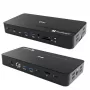 Estação de Acoplamento i-tec TB5 Triple Display, 2x Thunderbolt 5, DP 2.1, 6x USB, slot M.2 NVMe, 2,5G LAN, SD/microSD, Áudio, PD 140W