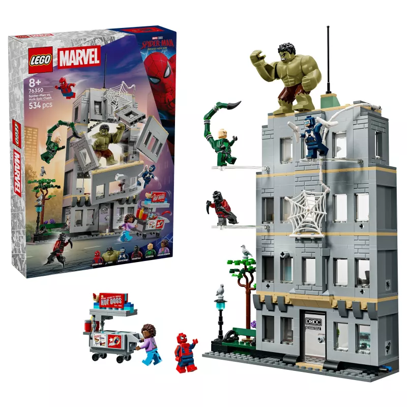 LEGO Marvel 76350 Spider-Man vs. Hulk Epic Clash (534 peças)