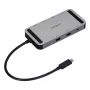 Mini Dock Targus DOCK429GL USB4 Dual Video 4K, Dual HDMI 2.0, 140W EPR PD Pass-Through, Gigabit Ethernet, Prateado