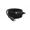 Cabo de Silicone DIGITUS USB4 Versão 2.0 USB-C para USB-C 80Gbps 240W 16K 0,5m Preto AK-300350-005-S