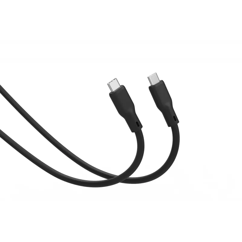 Cabo de Silicone DIGITUS USB4 Versão 2.0 USB-C para USB-C 80Gbps 240W 16K 0,5m Preto AK-300350-005-S