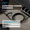 Cabo de Silicone DIGITUS USB4 Versão 2.0 USB-C para USB-C 80Gbps 240W 16K 0,5m Preto AK-300350-005-S