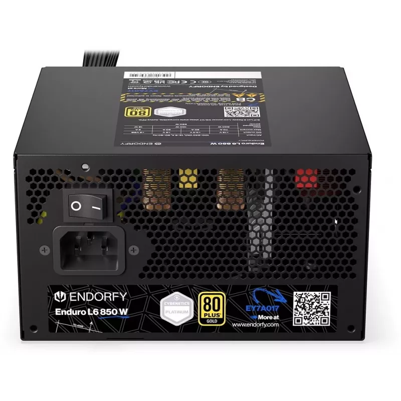 Fonte de Alimentação ENDORFY Enduro L6 850 W 20+4 pin ATX 3.1 80 PLUS Gold Preto