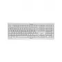 Teclado USB com Fio CHERRY KC 1000 - Layout QWERTY Espanhol, Cinzento Claro