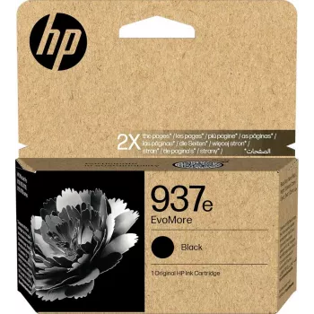 Tinteiro original HP 937e EvoMore preto (4S6W9NE, 53 ml, alto rendimento)