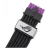 Cabo de alimentação para GPU ASUS ROG Equalizer 12V-2x6 PCIe 5.1 / ATX 3.1, 0,75 m, 16 AWG, Preto (90YE00BN-B0QA00)