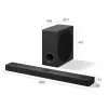 Barra de som LG S80TY 3.1.3 canais 480W Dolby Atmos com subwoofer sem fios