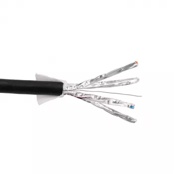 Cabo de par entrançado exterior Extralink CAT6A FTP (F/UTP) com gel 305 m EX.96587