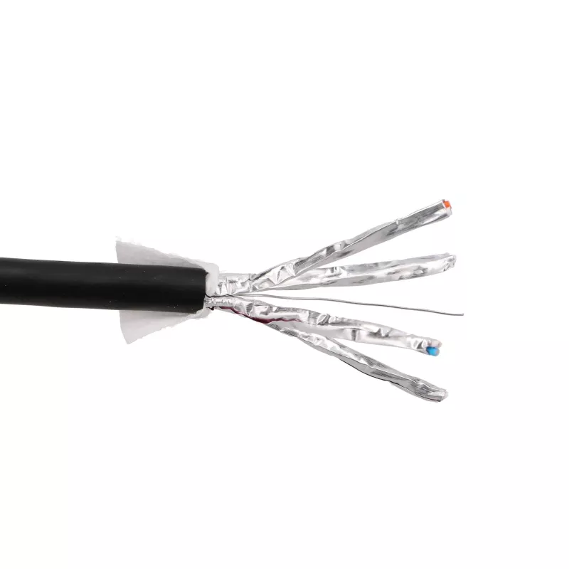 Cabo de par entrançado exterior Extralink CAT6A FTP (F/UTP) com gel 305 m EX.96587