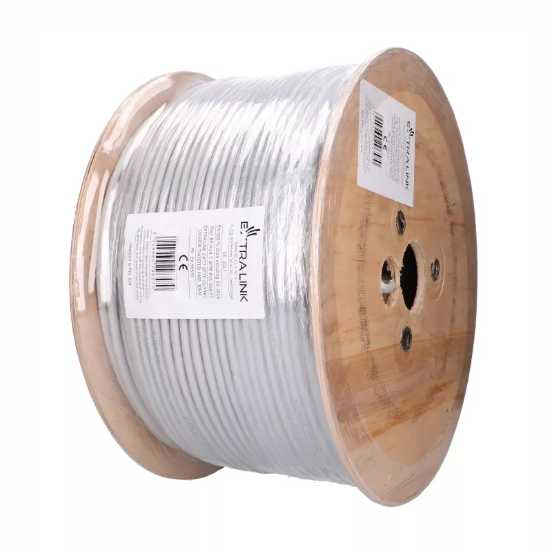 Cabo de instalação Extralink CAT7 S/FTP indoor twisted pair 305 m EX.96570