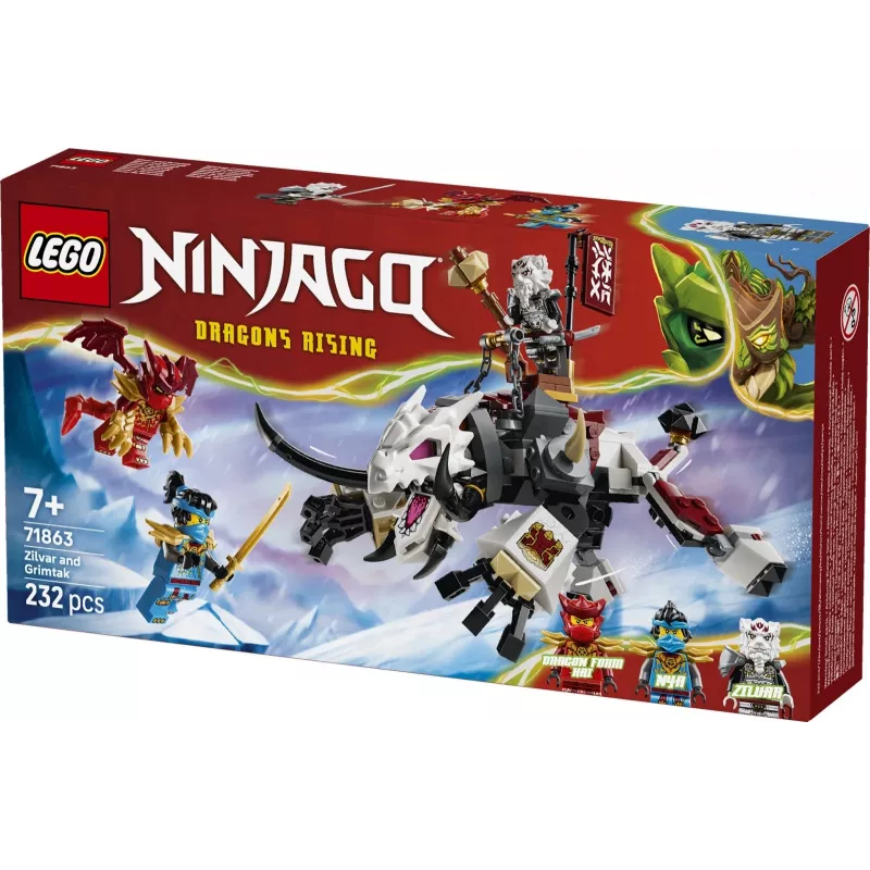 LEGO NINJAGO Zilvar e Grimtak a Besta Dragão 71863
