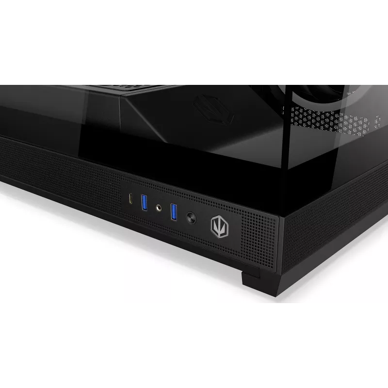 ENDORFY Fishtank 6000 Corona Caixa de PC Mid-Tower - Preto, Vidro Temperado Duplo, 4x Ventoinhas ARGB, USB-C, E-ATX