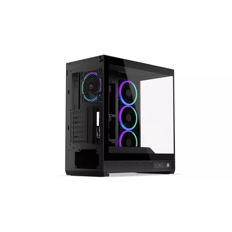 ENDORFY Fishtank 6000 Corona Caixa de PC Mid-Tower - Preto, Vidro Temperado Duplo, 4x Ventoinhas ARGB, USB-C, E-ATX