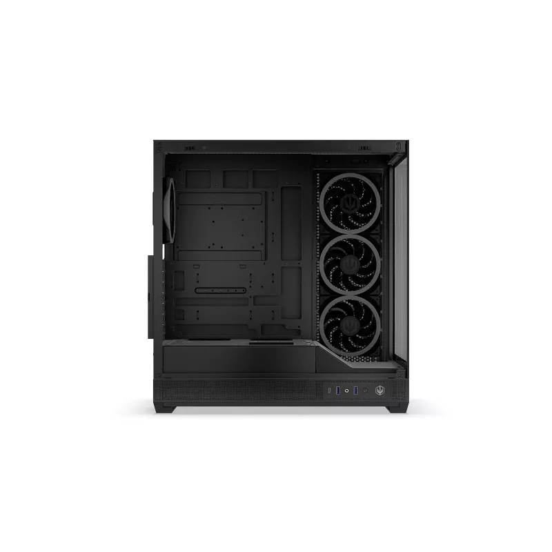 ENDORFY Fishtank 6000 Corona Caixa de PC Mid-Tower - Preto, Vidro Temperado Duplo, 4x Ventoinhas ARGB, USB-C, E-ATX