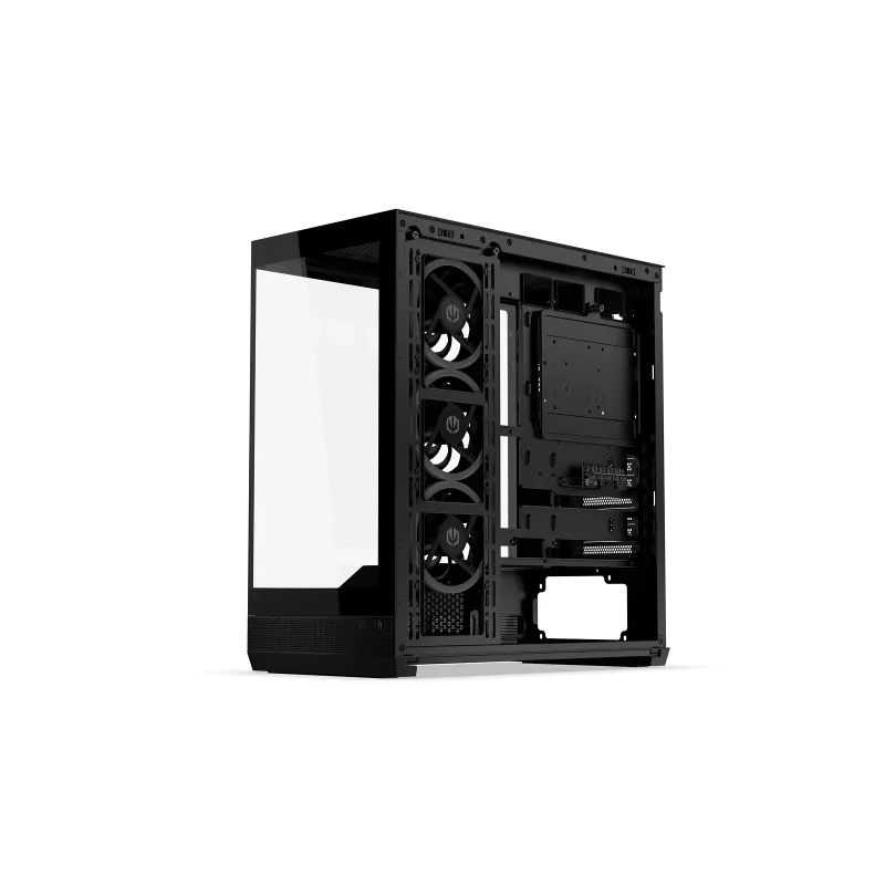ENDORFY Fishtank 6000 Corona Caixa de PC Mid-Tower - Preto, Vidro Temperado Duplo, 4x Ventoinhas ARGB, USB-C, E-ATX