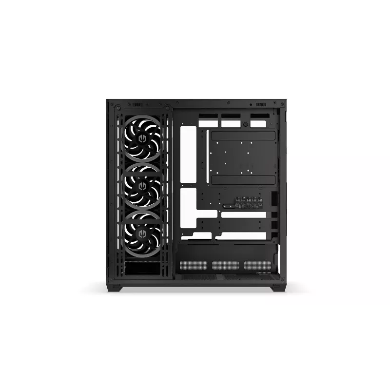 ENDORFY Fishtank 6000 Corona Caixa de PC Mid-Tower - Preto, Vidro Temperado Duplo, 4x Ventoinhas ARGB, USB-C, E-ATX