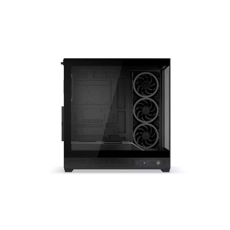 ENDORFY Fishtank 6000 Corona Caixa de PC Mid-Tower - Preto, Vidro Temperado Duplo, 4x Ventoinhas ARGB, USB-C, E-ATX