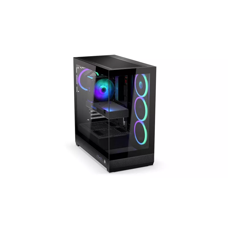 ENDORFY Fishtank 6000 Corona Caixa de PC Mid-Tower - Preto, Vidro Temperado Duplo, 4x Ventoinhas ARGB, USB-C, E-ATX
