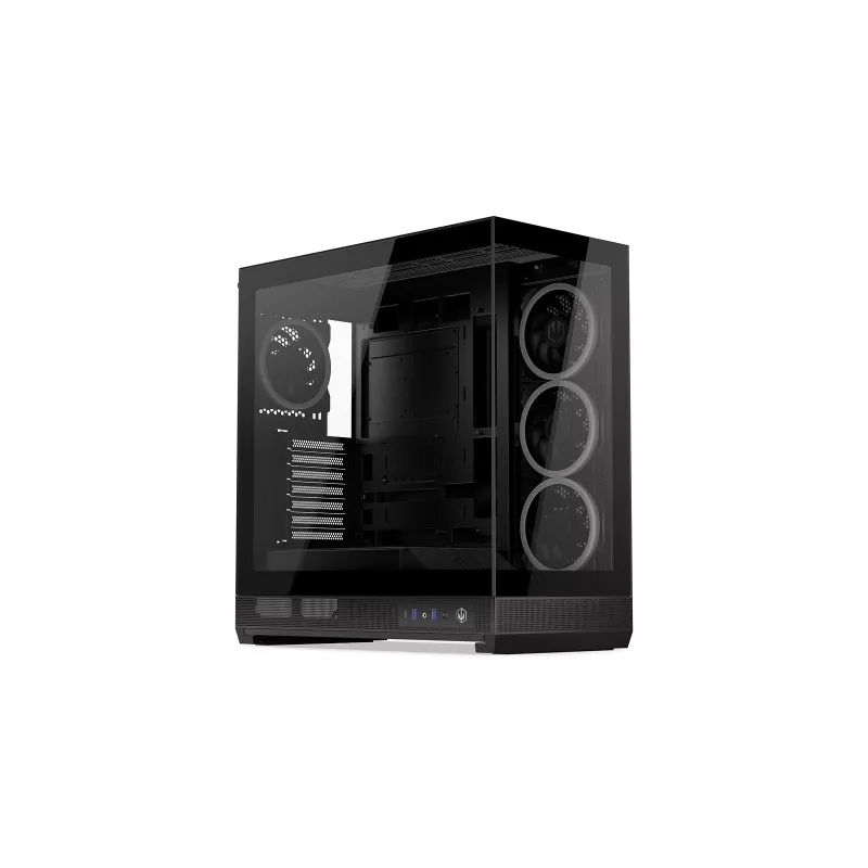ENDORFY Fishtank 6000 Corona Caixa de PC Mid-Tower - Preto, Vidro Temperado Duplo, 4x Ventoinhas ARGB, USB-C, E-ATX