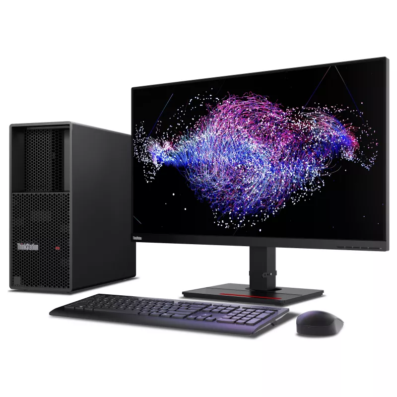 Lenovo ThinkStation P3 Tower Gen 2 Estação de Trabalho Intel Core Ultra 7 265K, 32GB DDR5, 512GB SSD, NVIDIA RTX PRO 2000 Blackwell 16GB, Windows 11 Pro, Preto (30HT00BWGE)