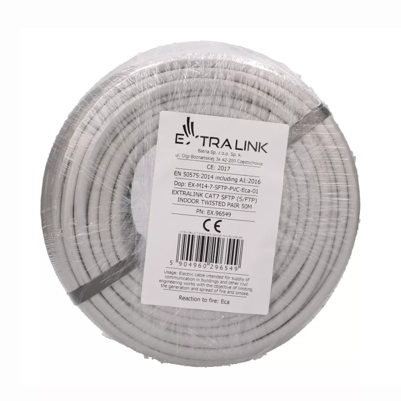 Extralink Cabo de Instalação CAT7 S/FTP indoor twisted pair 50 m EX.96549