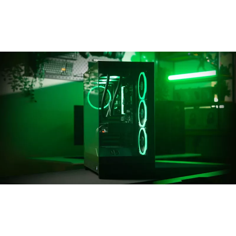 ENDORFY Fishtank 6000 Flex Caixa de PC Mid-Tower - Preto, Vidro Temperado Duplo, USB-C, E-ATX, Back-Connect Ready (sem ventoinhas)