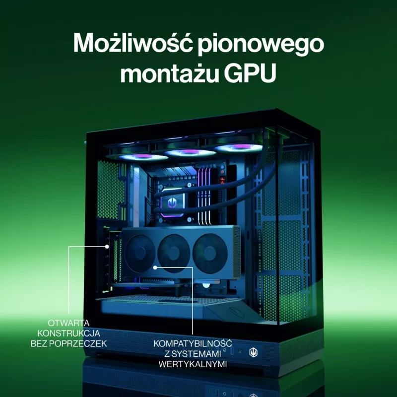 ENDORFY Fishtank 6000 Flex Caixa de PC Mid-Tower - Preto, Vidro Temperado Duplo, USB-C, E-ATX, Back-Connect Ready (sem ventoinhas)