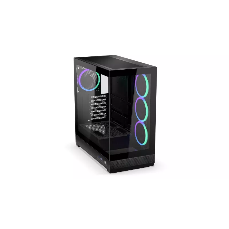 ENDORFY Fishtank 6000 Flex Caixa de PC Mid-Tower - Preto, Vidro Temperado Duplo, USB-C, E-ATX, Back-Connect Ready (sem ventoinhas)