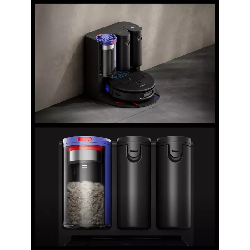 Dyson Spot+Scrub Ai Robô Aspirador Lavar e Secar 586183-01 Preto