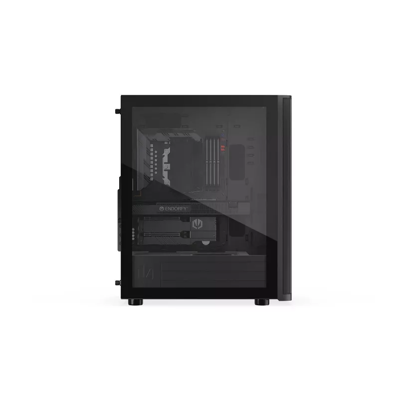 ENDORFY Ventum 400 Air Caixa de PC ATX - Preto, Vidro Temperado, 4x Ventoinhas Stratus 120 PWM, USB-C