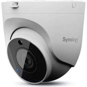 Synology TC510 Câmara de Rede Turret AI Exterior 5 MP, IP67/IK10, 2,8mm Grande Angular, Visão Noturna 30m, PoE