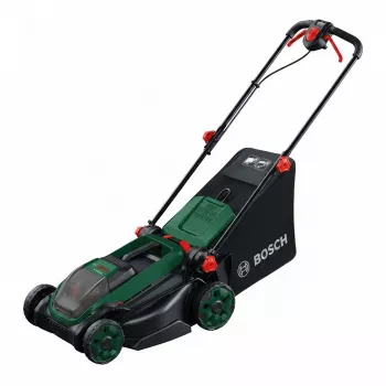 Bosch Rotak 18V-2-38 Corta-Relva a Bateria — 36V (2x18V), 38 cm Largura de Corte, 40 L Cesto de Recolha, 2x Bateria 4,0 Ah + Carregador