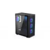 ENDORFY Ventum 400 ARGB Caixa de PC ATX - Preto, Vidro Temperado, 4x Ventoinhas Stratus 120 PWM ARGB, Controlador ARGB & PWM, USB-C