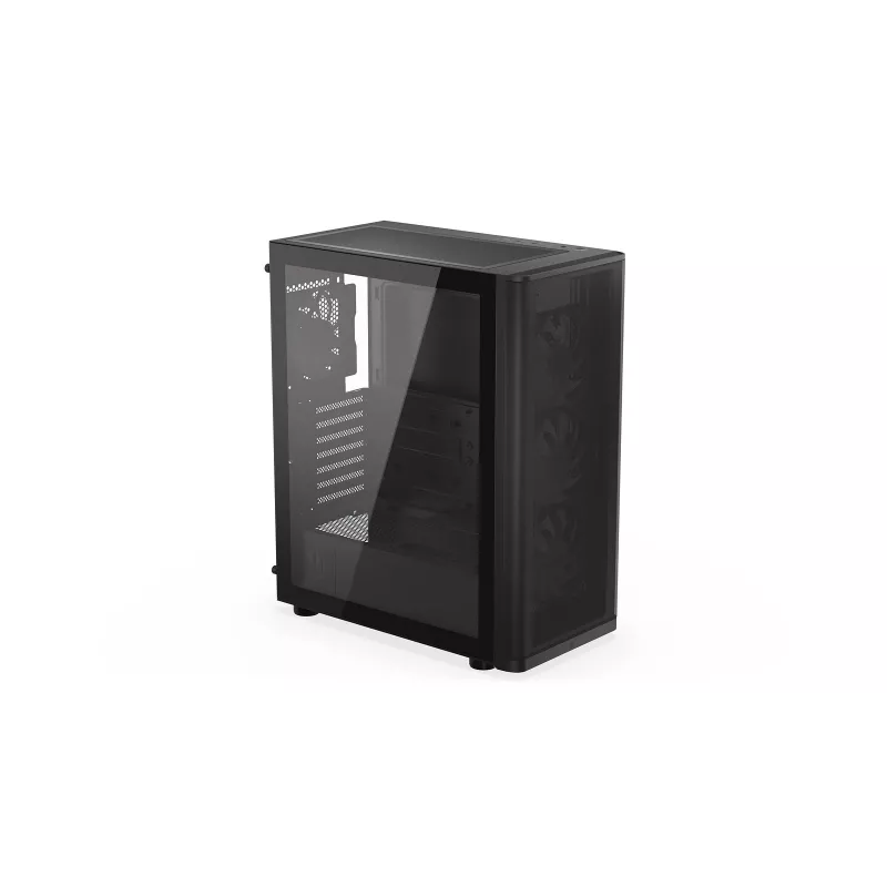 ENDORFY Ventum 400 ARGB Caixa de PC ATX - Preto, Vidro Temperado, 4x Ventoinhas Stratus 120 PWM ARGB, Controlador ARGB & PWM, USB-C