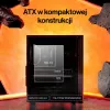 ENDORFY Ventum 400 ARGB Caixa de PC ATX - Preto, Vidro Temperado, 4x Ventoinhas Stratus 120 PWM ARGB, Controlador ARGB & PWM, USB-C