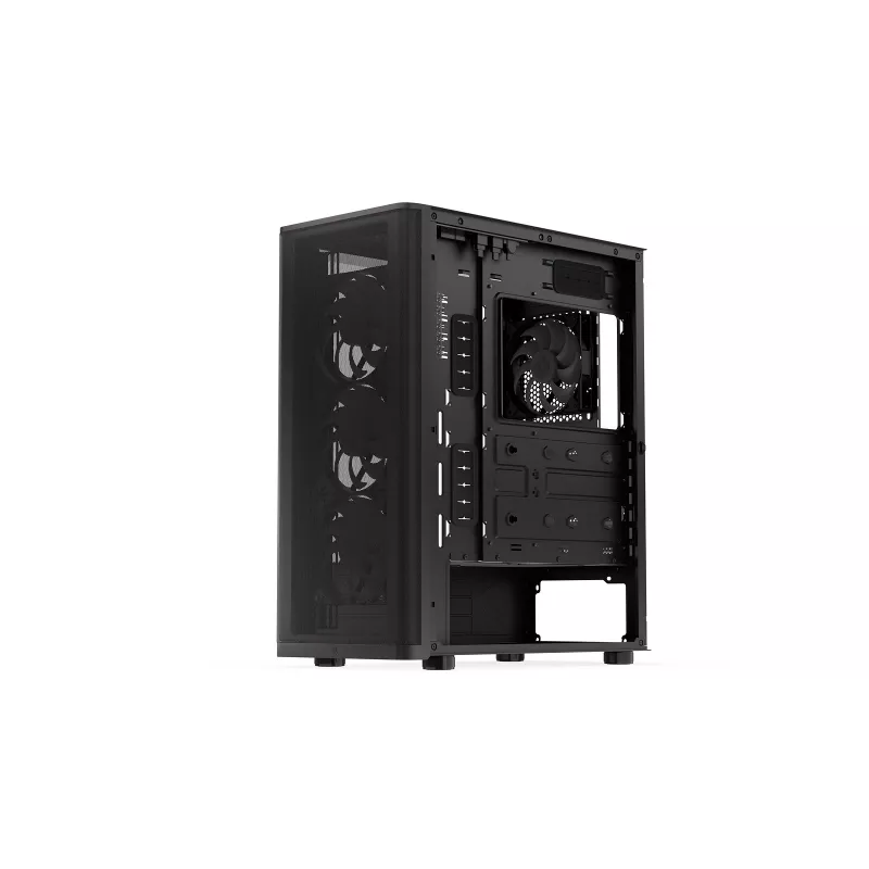 ENDORFY Ventum 400 ARGB Caixa de PC ATX - Preto, Vidro Temperado, 4x Ventoinhas Stratus 120 PWM ARGB, Controlador ARGB & PWM, USB-C