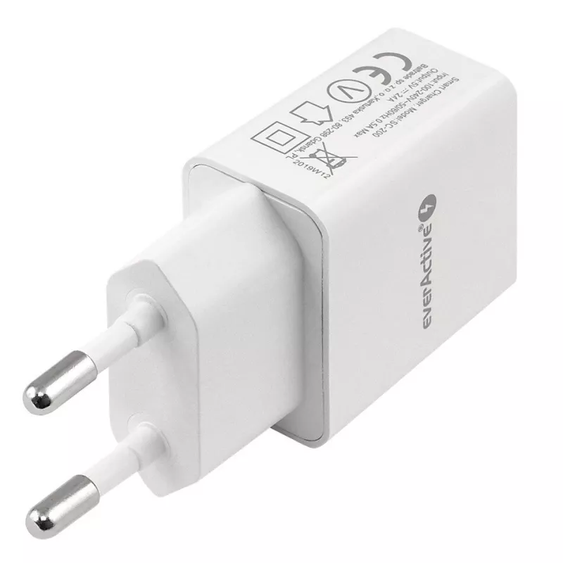 everActive SC-200 carregador de parede USB-A 2,4 A 12 W branco