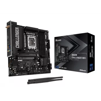 ASRock B860M Challenger WiFi LGA1851 mATX DDR5 placa-mãe (90-MXBUP0-A0UAYZ)