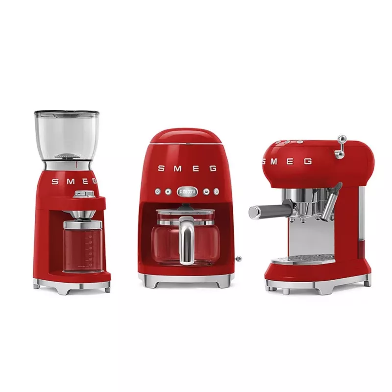 Smeg DCF02RDEU máquina de café de filtro 50's Style 10 chávenas 1,4 l vermelho