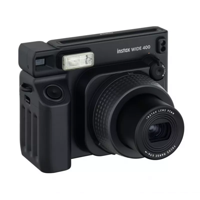 FUJIFILM instax WIDE 400 máquina fotográfica instantânea — impressões em formato largo 62×99 mm, flash incorporado, preto, 16975362