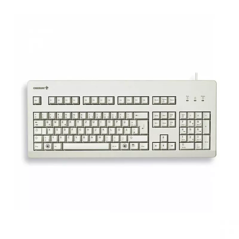 CHERRY G80-3000 teclado mecânico G80-3000LXCEU-0 MX Brown tamanho completo US/Internacional PS/2+USB cinzento claro