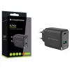 Conceptronic ALTHEA20B45 carregador de parede GaN 45W USB-C PD e USB-A QC 3.0 de duas portas preto