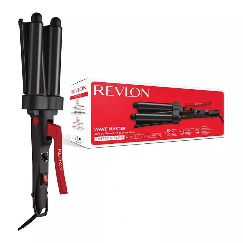 Revlon RVIR3056UKE escova de ar quente - preto/vermelho - cabo de 2,5 m - conjunto de styling de cabelo