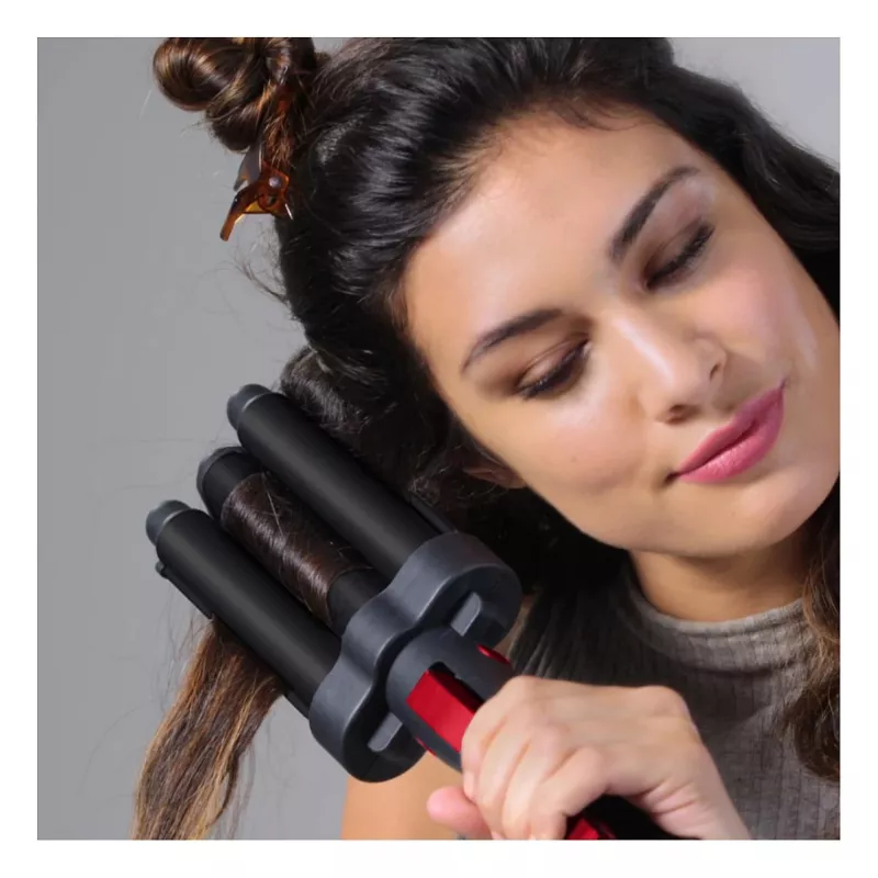 Revlon RVIR3056UKE escova de ar quente - preto/vermelho - cabo de 2,5 m - conjunto de styling de cabelo