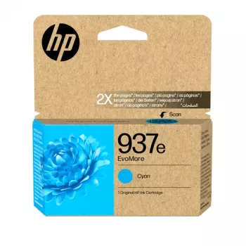 HP 937e EvoMore Cyan tinteiro original (4S6W6NE#LS1)