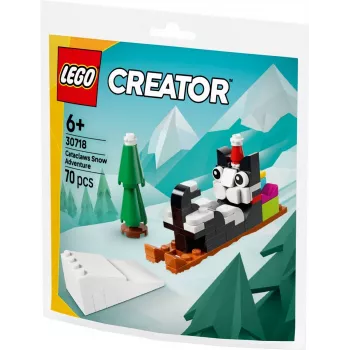 LEGO Creator 30718 Cataclaws Snow Adventure Polybag conjunto de construção 3-em-1 de 60 peças