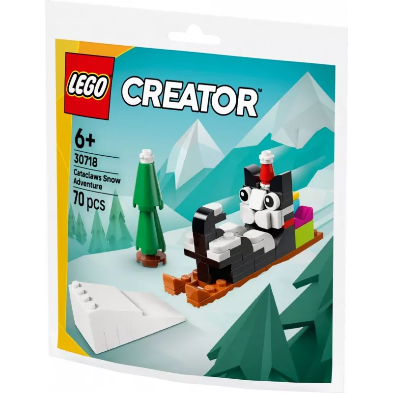 LEGO Creator 30718 Cataclaws Snow Adventure Polybag conjunto de construção 3-em-1 de 60 peças