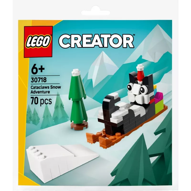 LEGO Creator 30718 Cataclaws Snow Adventure Polybag conjunto de construção 3-em-1 de 60 peças